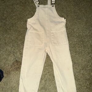 Zara Kids Cream Overalls